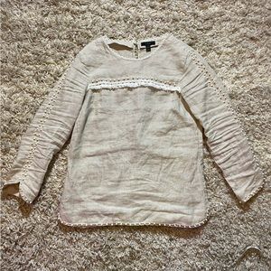 J Crew 100% Linen Blouse Shirt